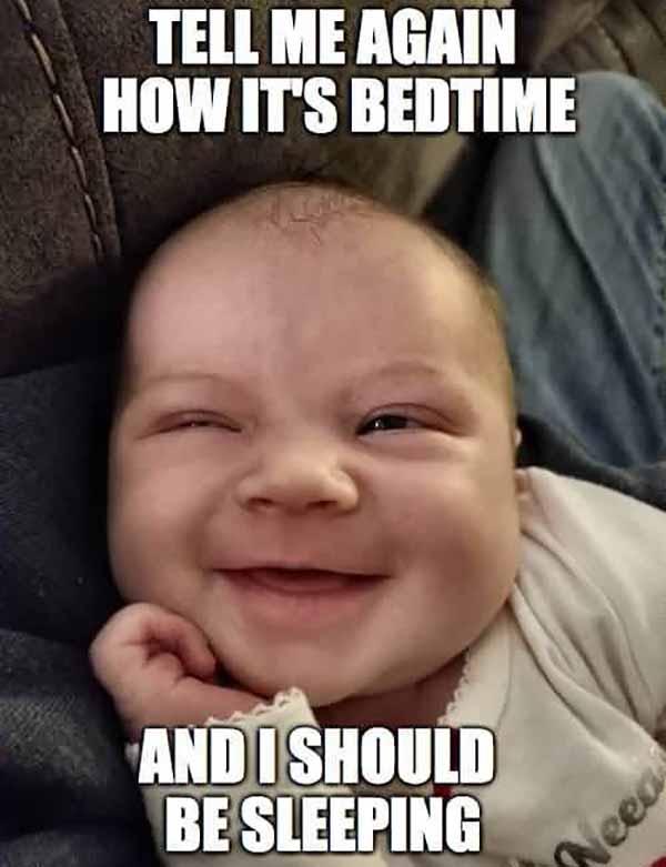 sleeping baby meme