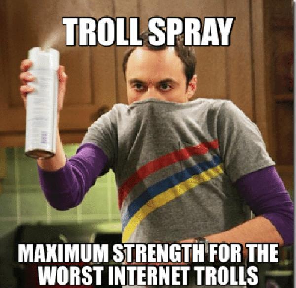 troll spray meme