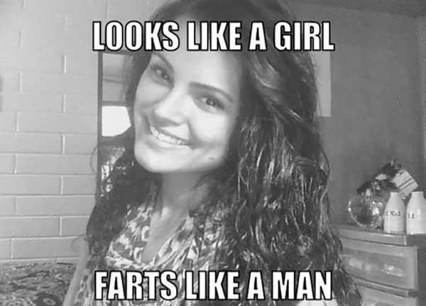 women fart meme