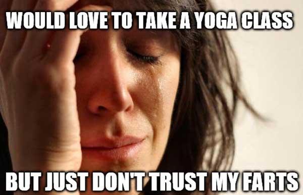 yoga fart meme