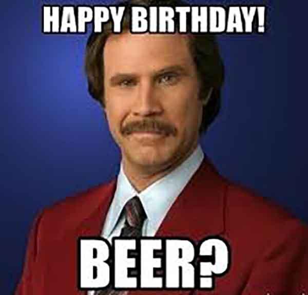 beer birthday meme