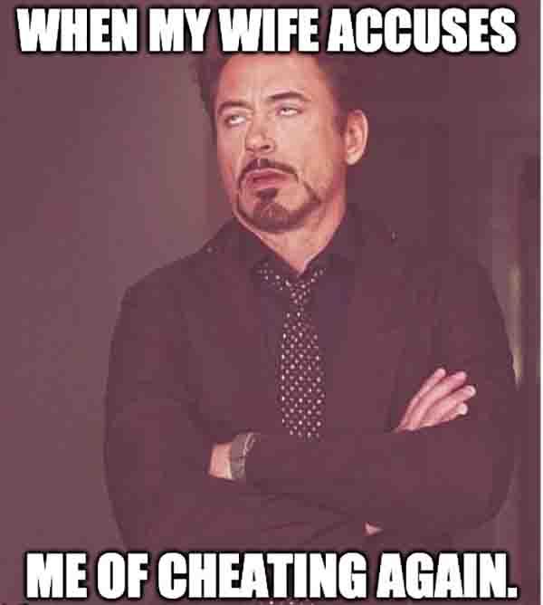 cheating husband meme