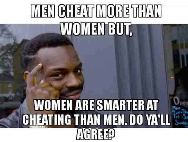 cheating men meme