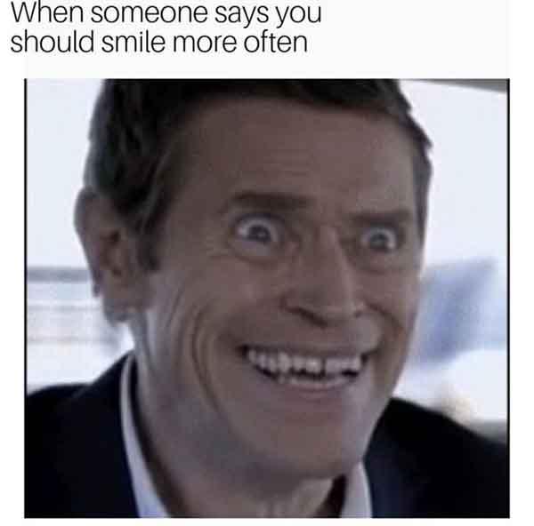 creepy smile meme