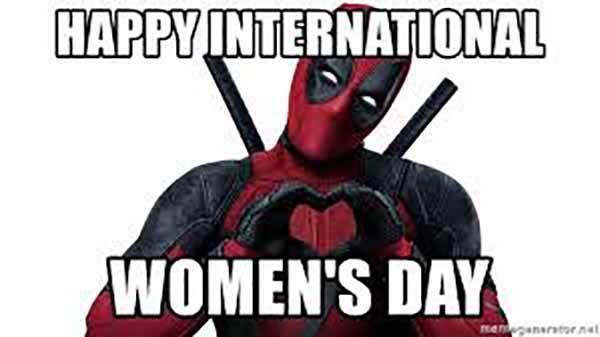 deadpool international women's day meme