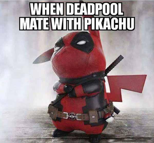 deadpool pikachu meme