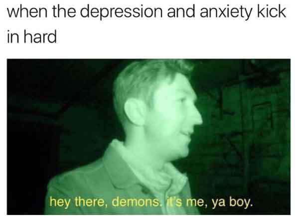depression and anxiety meme