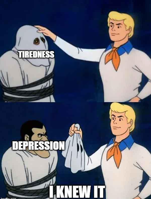 depression mask meme