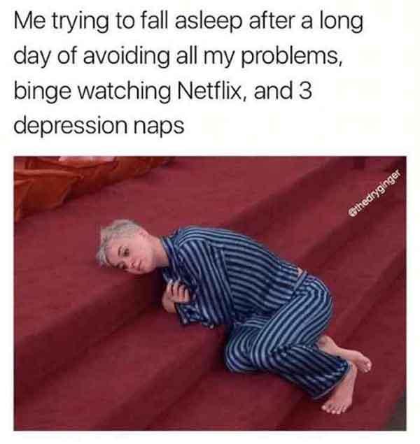 depression nap meme