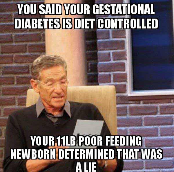 gestational diabetes meme