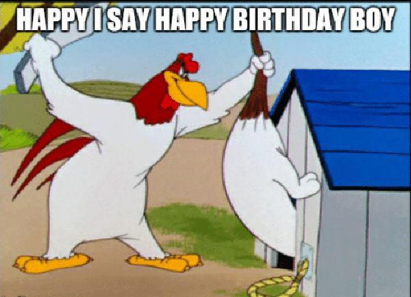 happy birthday chicken meme