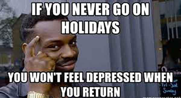 holiday depression meme