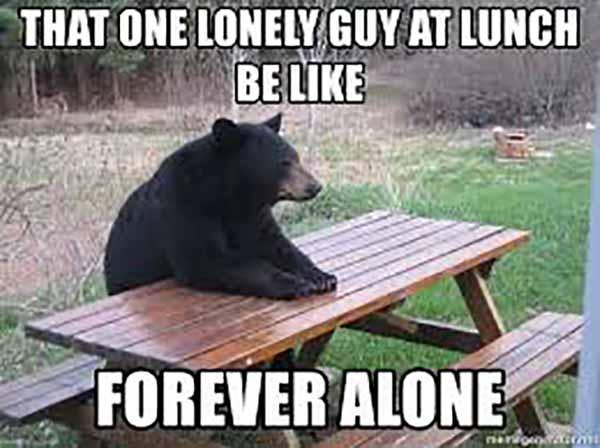 lonely guy meme