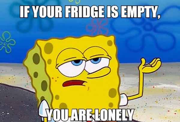 lonely spongebob meme