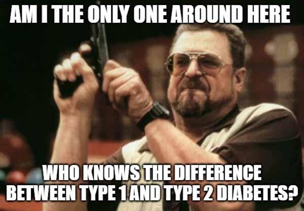 meme type 1 vs type 2 diabetes