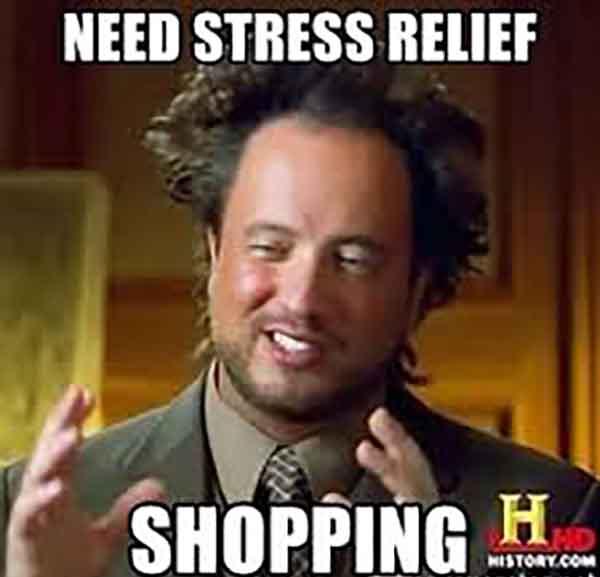 need stress relief shopping