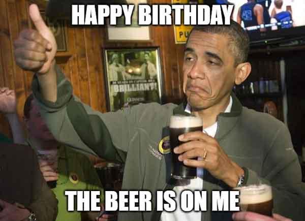 obama beer birthday meme