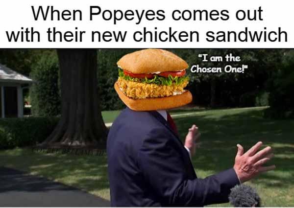 popeyes chicken sandwich meme