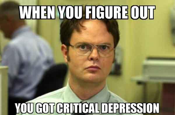 the office depression meme