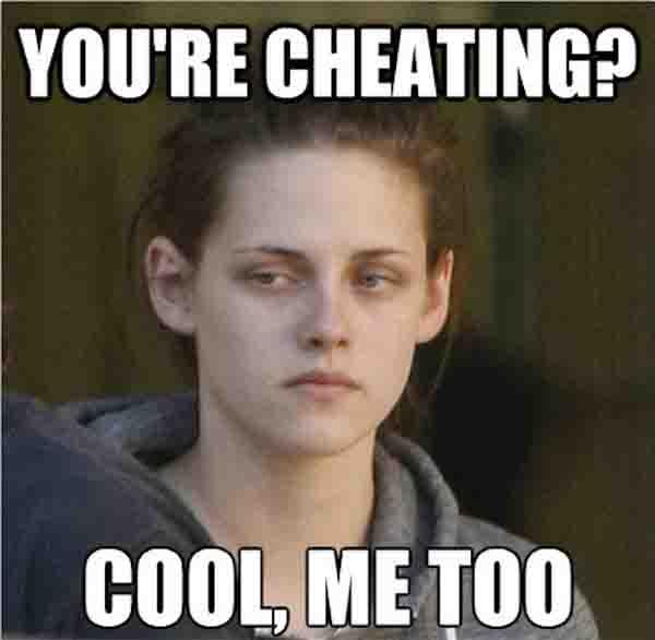 you're cheating cool me too - cheating girlfriend meme