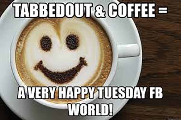 happy tuesday coffee meme.